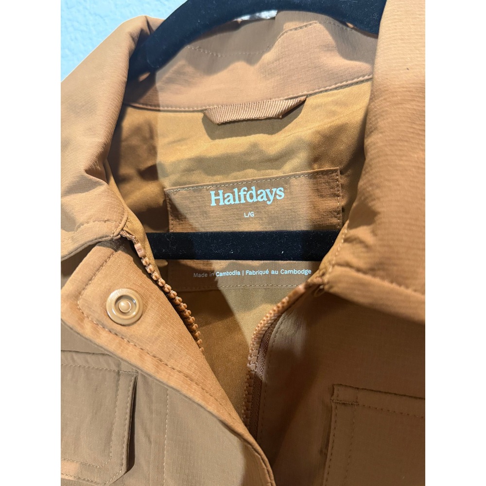 NWT Halfdays Womens Nuthatch Utility Jacket Brown Large - Picture 3 of 4